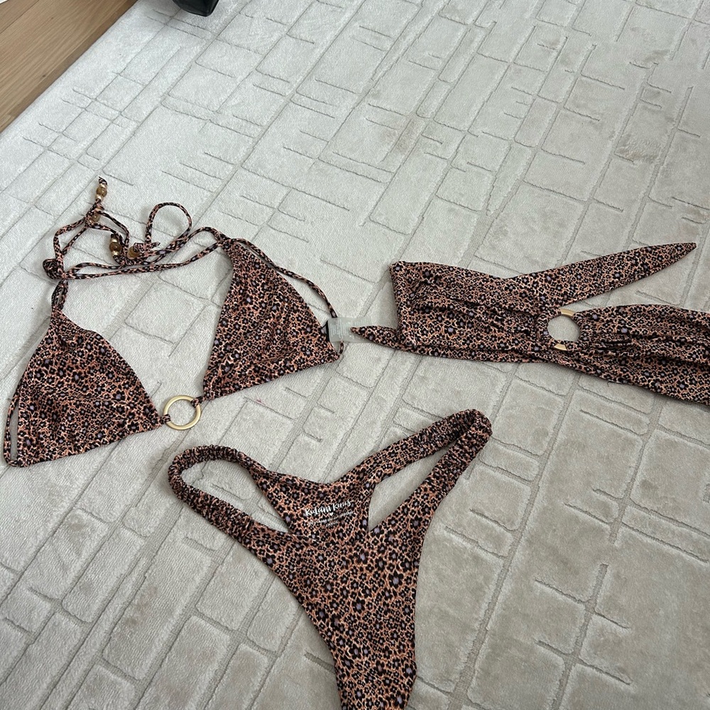 Leopard Print Bikini Set